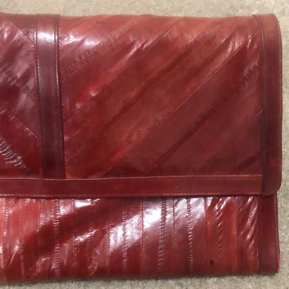 Sunco | Vintage Eel Skin Leather Purse - Picture 3 of 11